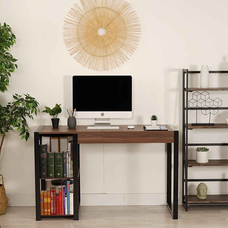 Zipcode Design™ Avondale 47" W Industrial Style Work Desk with Shelf